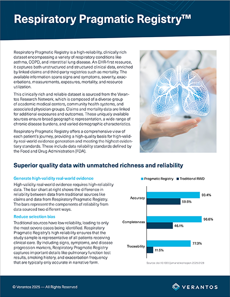 Respiratory real-world data